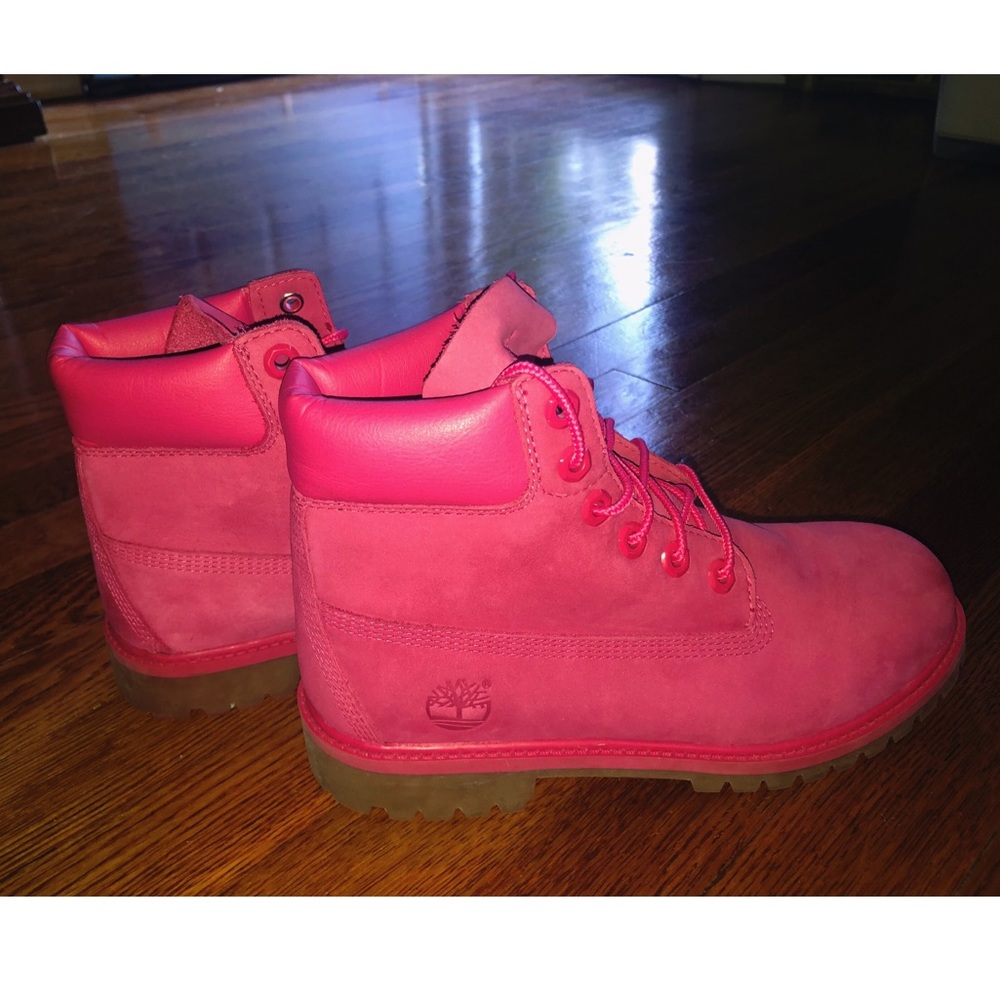 Pink Timberlands